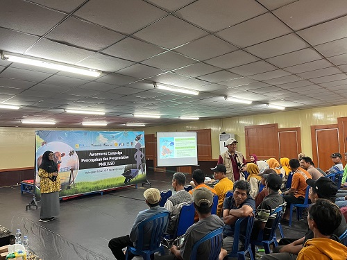 Kolaborasi dengan Gapuspindo, PLN Nusantara Power UP Tanjung Awar-Awar Sosialisasikan Biosecurity Hewan Ternak