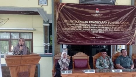 984 PPS Tuban Resmi Dilantik, Wajib Netral dan Jaga Etika di Medsos