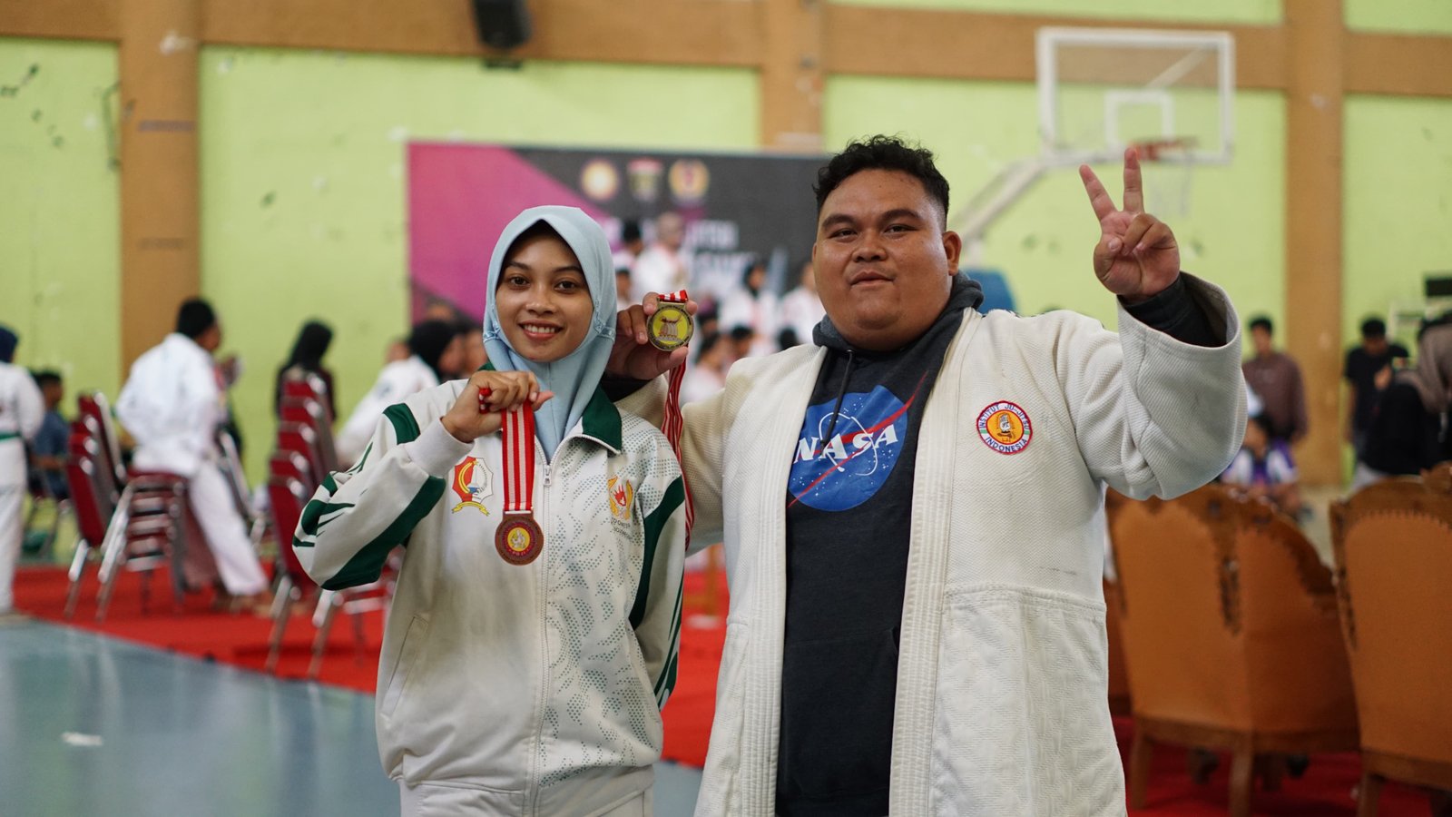 Mahasiswa PJKR Unugiri Raih Gelar Juara Ju-Jitsu dalam Piala Bupati Ngawi