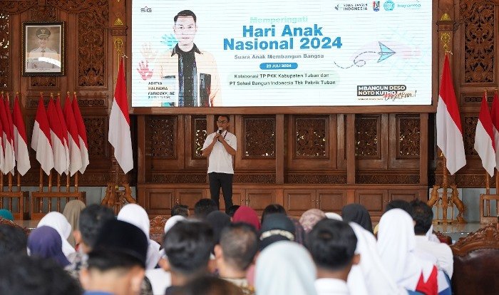 Gandeng Pemkab Tuban, PT SBI  Gelar Peringatan Hari Anak Nasional di Pendapa