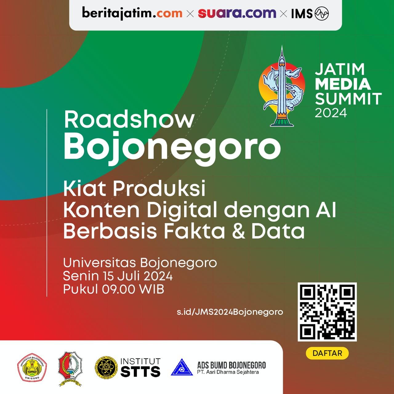 Setelah Sukses Jatim Media Summit 2023, JMS 2024 Akan Gelar Roadshow di Bojonegoro