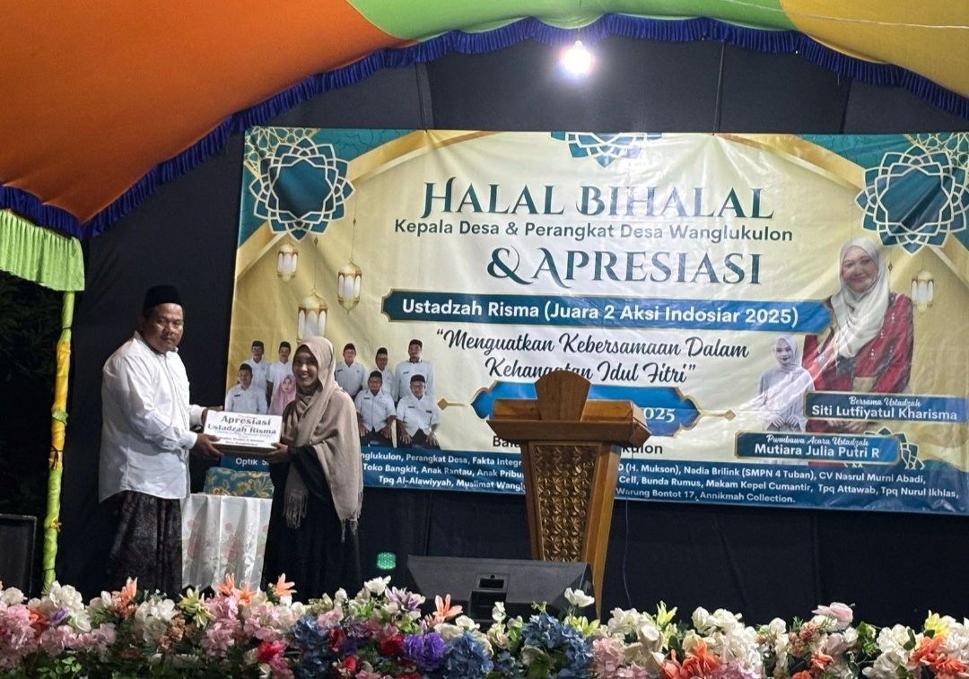 Dibantu Swadaya Masyarakat, Kades di Tuban Beri Dana Apresiasi untuk Risma Juara 2 AKSI 2025
