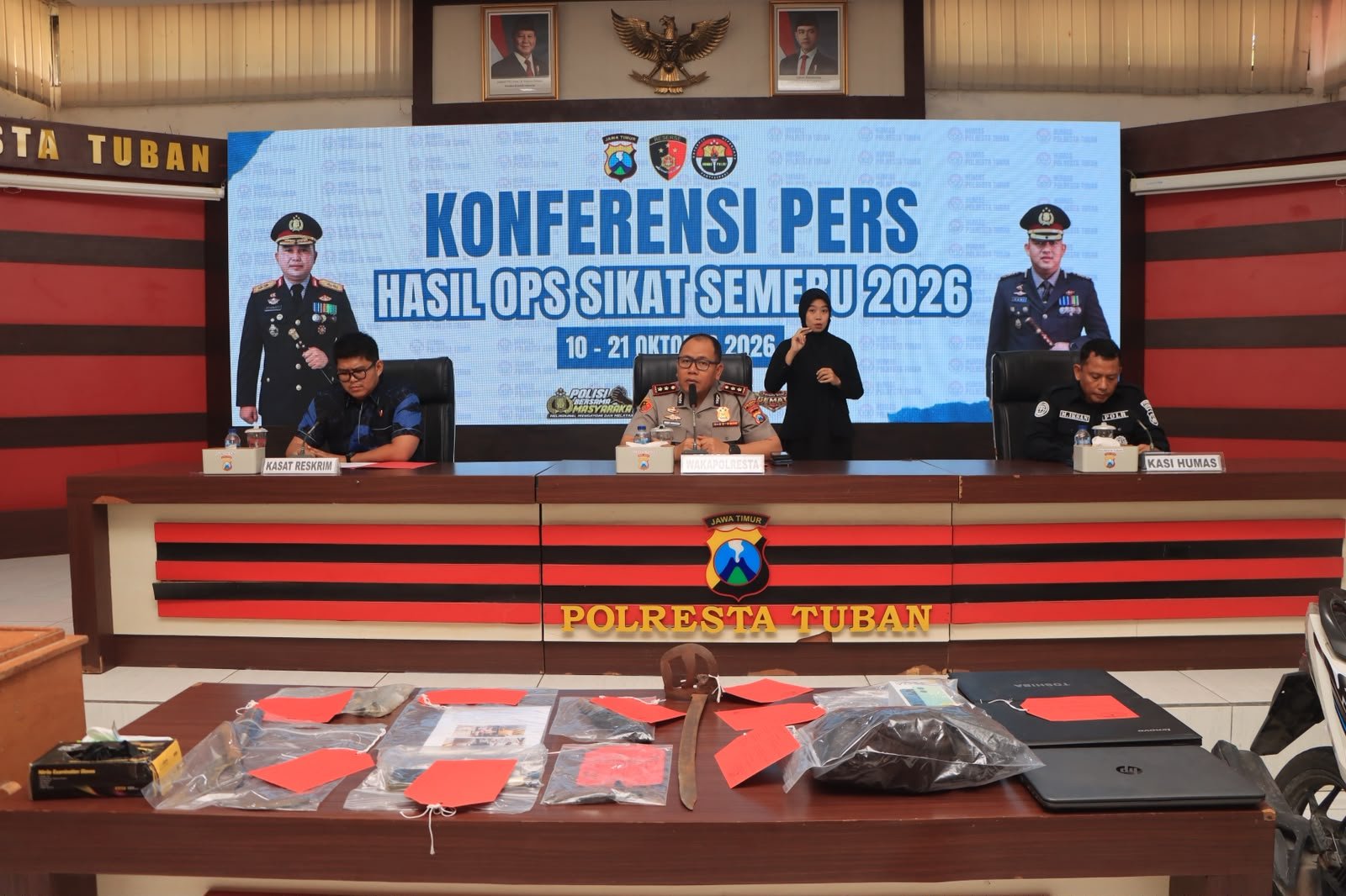 Operasi Sikat Semeru, Polresta Tuban Ungkap 4 Kasus...