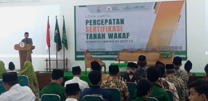 Mengatasi Lemahnya Semangat Wakaf, Ketua PCNU Tuban Dorong Pembentukan Satgas Wakaf