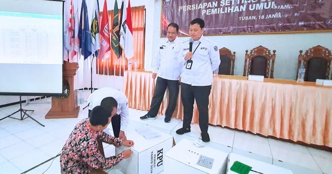 KPU Tuban Mulai Setting dan Packing Logistik Pemilu