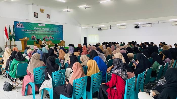 Begini Pesan Mubin Wong pada Pemuda NU saat Seminar di IAINU Tuban
