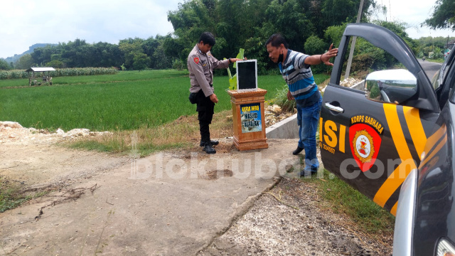 2 Kotak Amal Diduga Dibuang Maling di Area Sawah Tuban