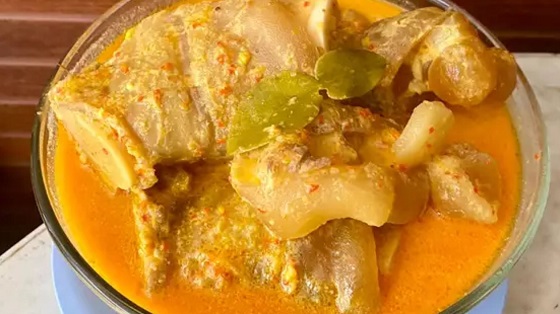 Resep Gulai Tunjang (Kikil) Masakan Khas Rumah Makan Padang