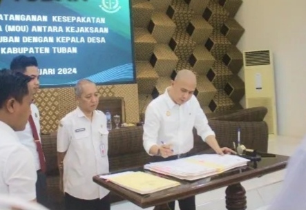 Cegah Penyelewengan Dana Desa, Kejari Tuban Teken MoU dengan Kades