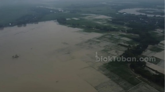 Segini Luasan Banjir yang Rendam Wilayah Kecamatan Rengel Tuban