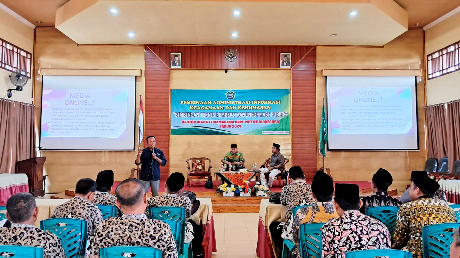 Owner BMG Jadi Narasumber pada Bimtek Kehumasan Kemenag Bojonegoro