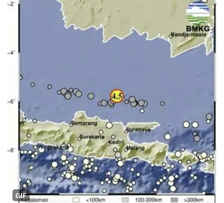 Tercatat 232 Kali Gempa, BMKG Tuban: Waktu Kejadian Semakin Lama