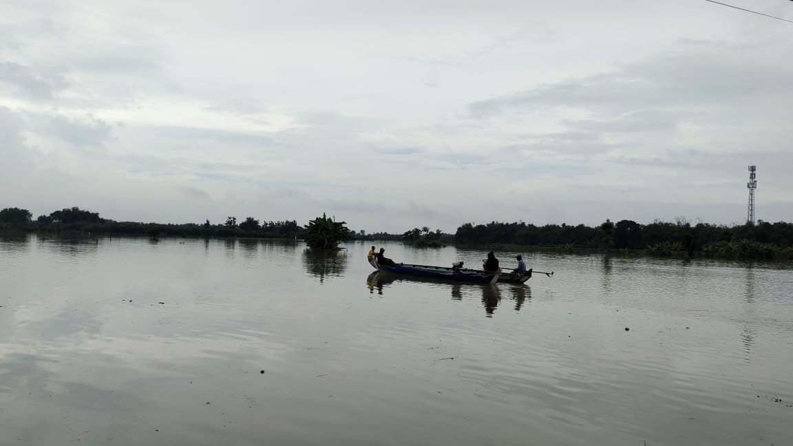 18 Desa di Tuban Terendam Banjir Akibat Meluapnya Sungai Bengawan Solo