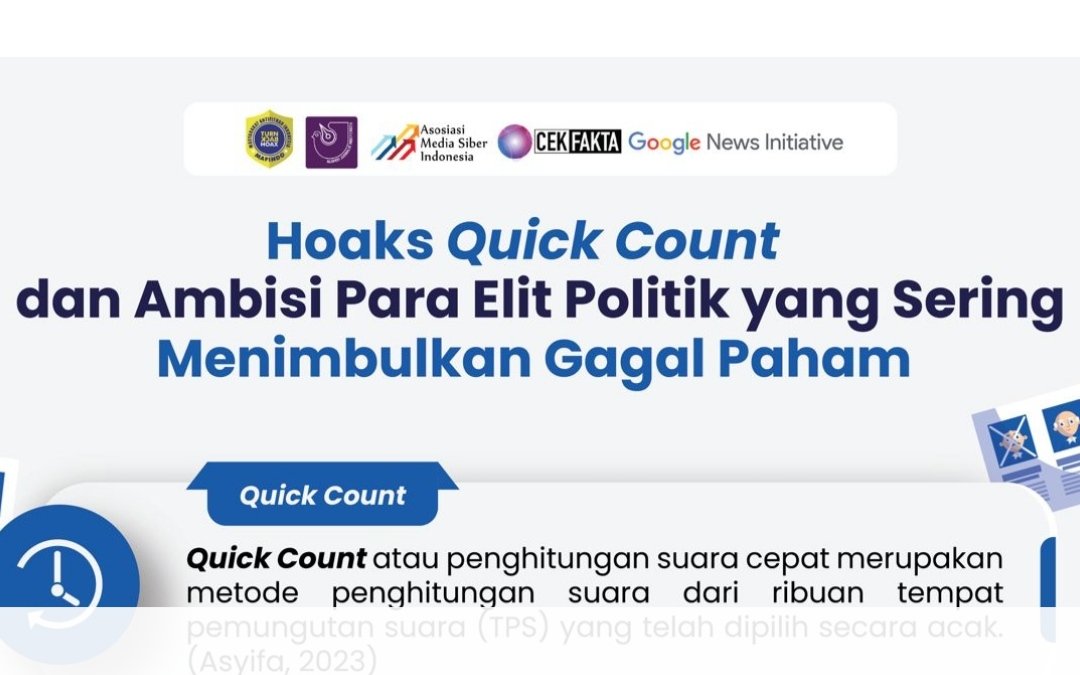 [Prebunking] Hoaks Quick Count dan Ambisi Para Elit Politik yang Sering Menimbulkan Gagal Paham