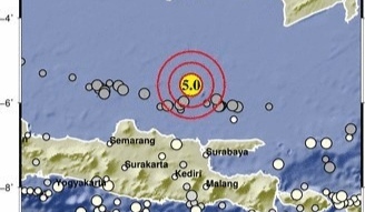 Gempa Magnitudo 5.0 Guncang Tuban, Dirasakan Warga di 7 Kecamatan