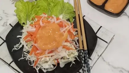Resep Salad Sayur Ala Hokben, Pakai Saus Mayo Berasa Asam Manis Seger di Mulut