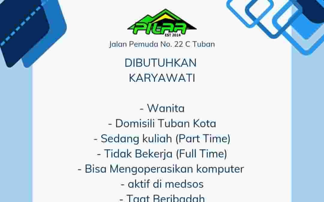 Pilar dan Raincare Bike Studio Buka Lowongan Kerja di Tuban Kota, Ini Kriterianya