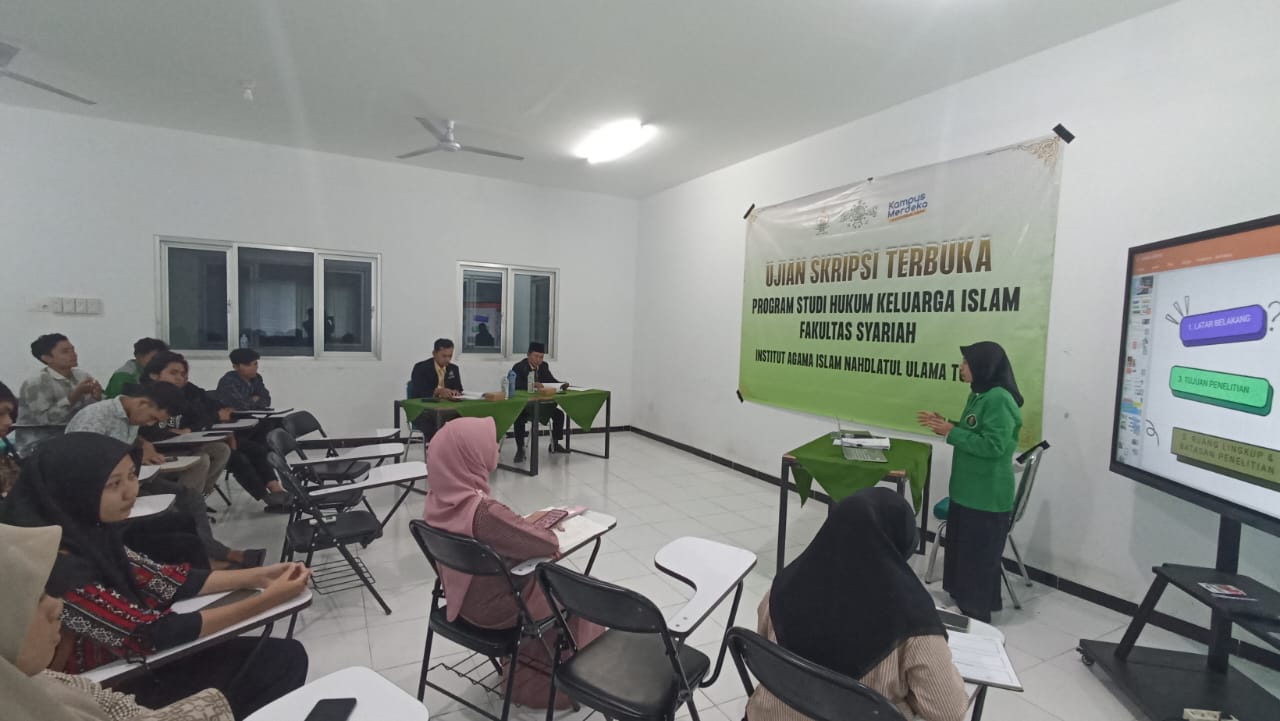 Prodi HKI Jadi yang Pertama Gelar Sidang Skripsi Terbuka di IAINU Tuban