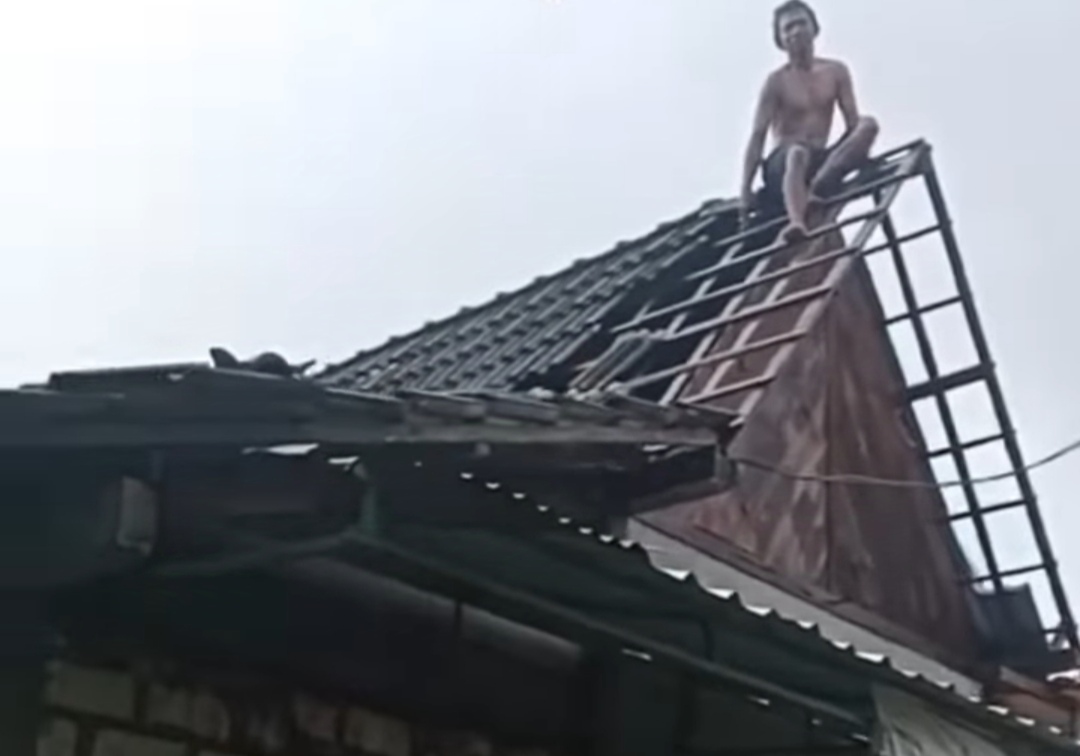 Angin Kencang 30 Menit di Rengel Tuban, Sebabkan Pohon Tumbang dan Atap Rumah Rusak