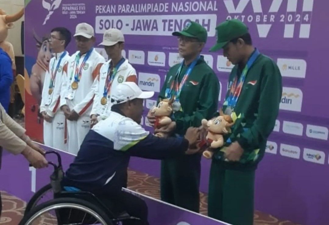 Tim Catur Tuna Netra Jatim Raih Perak di Peparnas XVII Solo