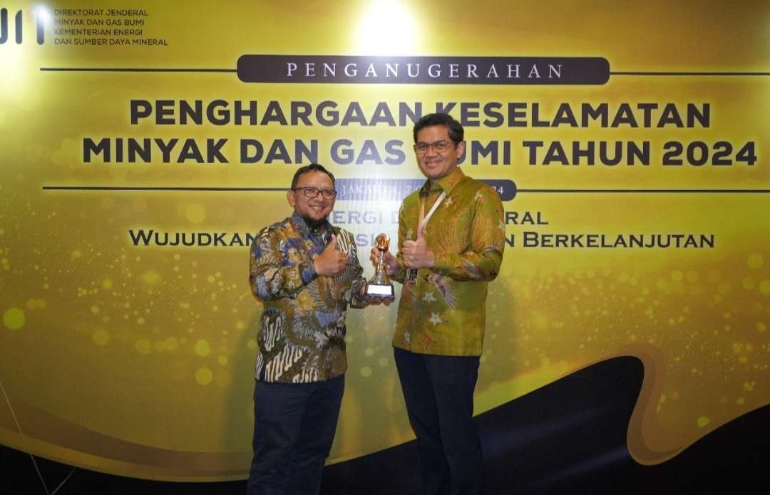 Jam Kerja Aman Capai 4,52 Juta, PRPP Terima Penghargaan K3 dari Kementrian ESDM