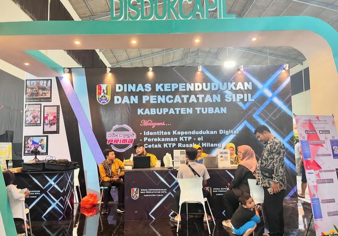 Dukcapil Tuban Meriahkan Pameran Dagang dan Pembangunan untuk Hari Jadi ke-731 Kabupaten Tuban