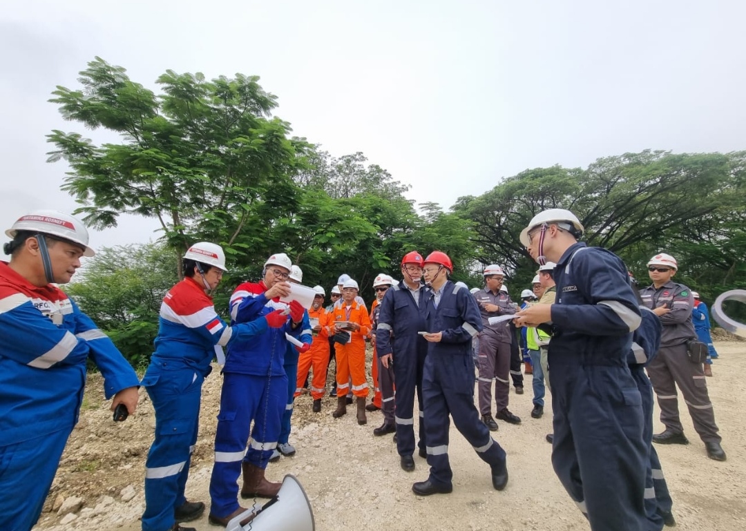 13 Calon Kontraktor Ikuti Kunjungan ke Proyek GRR Tuban, Bahas Pekerjaan Site Development