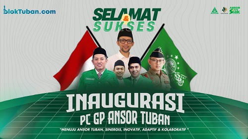 Resmi Dilantik, PC GP Ansor Tuban Siap Cetak Pemimpin NU Masa Depan