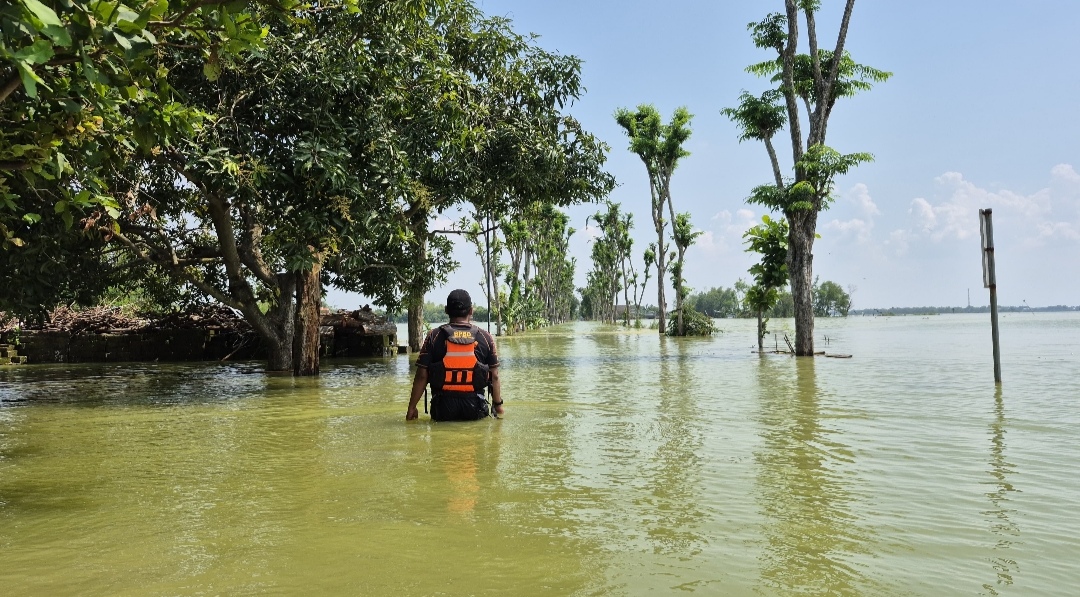 Tiga Hari 18 Desa di Tuban Masih Terendam Banjir Bengawan Solo