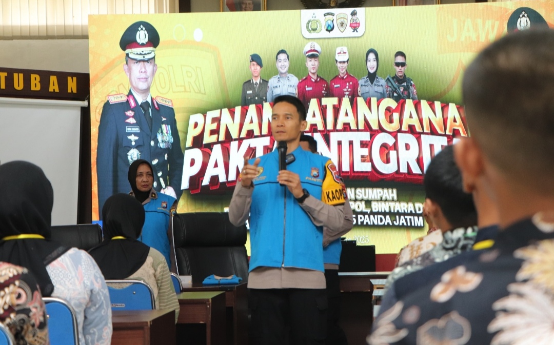 Ratusan Peserta Seleksi Polisi di Tuban Disumpah, Dilarang Pakai Bantuan Calo