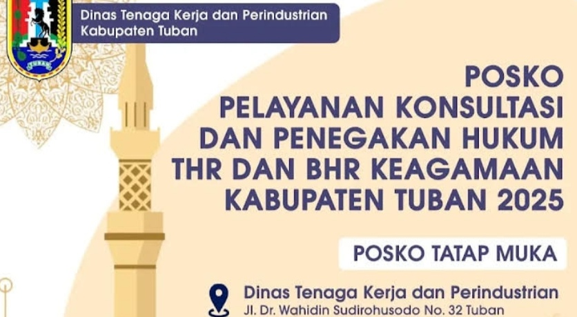 Ini Cara Melapor Jika THR dan BHR Pekerja Tuban Tak Dibayar