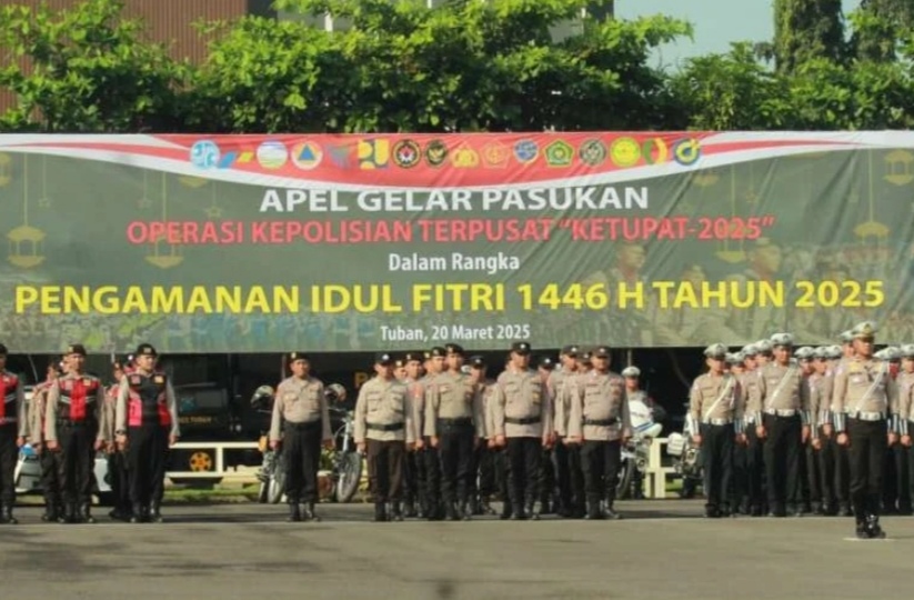 Arus Mudik Lebaran 2025 di Pantura Tuban Dikawal 326 Personil