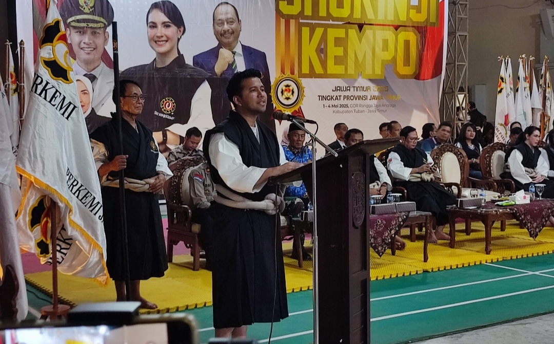 Wagub Jatim Semangati Ratusan Atlet Kejurprov Shorinji Kempo di Tuban