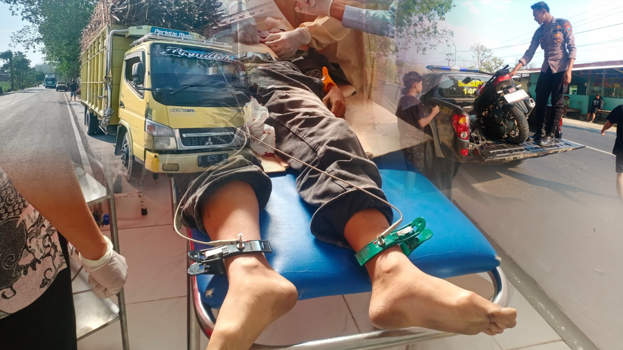 Tabrak Truk Tebu di Singgahan, Remaja Bangilan Meregang...