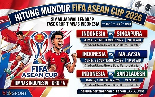 Hitung Mundur FIFA ASEAN Cup 2026: Simak Jadwal...