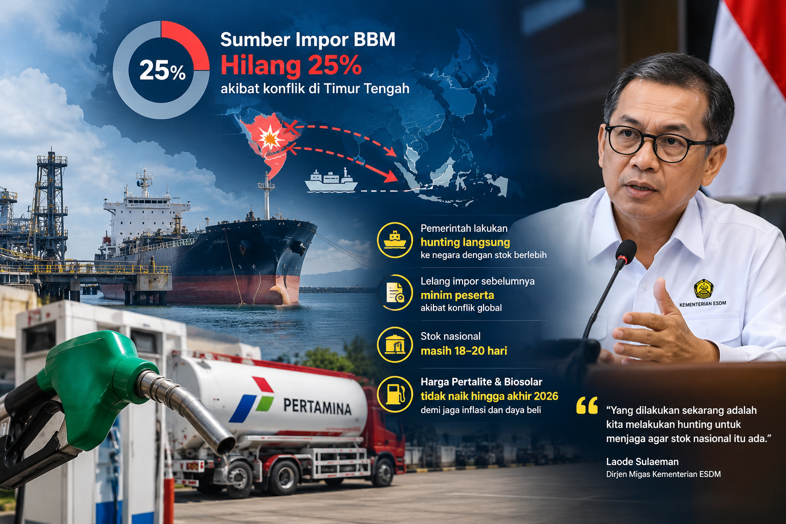 Impor BBM RI Hilang 25%, Pemerintah Hunting Pasokan...