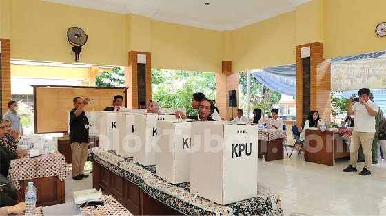 Jelang Pemilu 2024, KPU Tuban Gelar Simulasi Pemungutan dan Perhitungan Suara