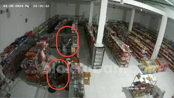Terekam CCTV, Polisi Selidiki Maling Gasak Toko Modern di Tuban