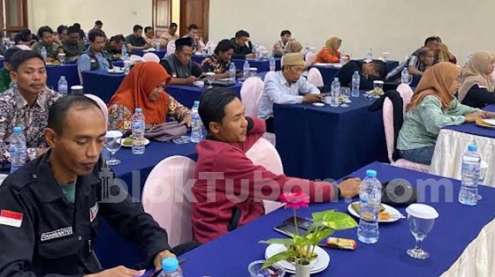 Jelang Pelaksanaan Pemilu 2024, Bawaslu Tuban Gelar Rakor Bersama Anggota PTPS