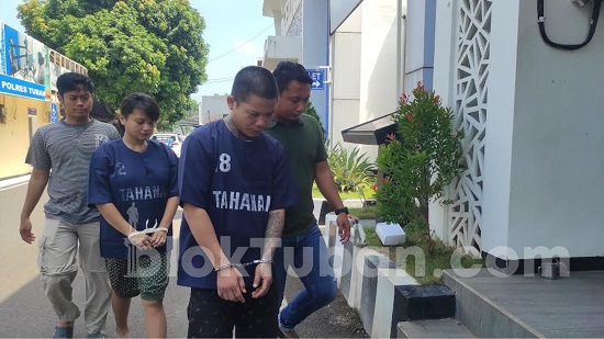 Sat Narkoba Polres Tuban Ringkus Sepasang Kekasih Bandar Narkoba yang Sasar Kuli Bangunan dan LC