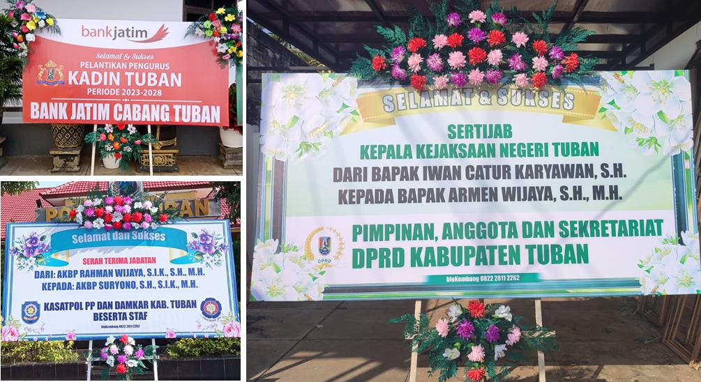 BloKembang Siap Melayani Pengiriman Karangan Bunga Papan di Tuban dan Sekitarnya