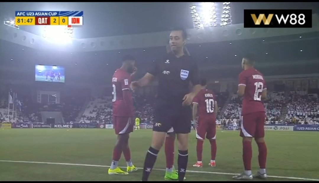 Qatar U-23 Unggul Sementara atas Indonesia 2-0, I. Jenner Diganjar Kartu Merah