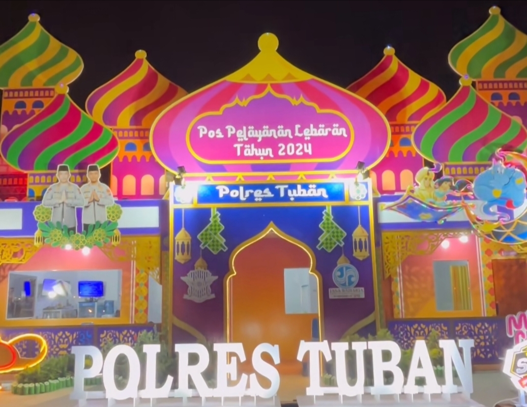 Pos Mudik di Tuban Dihias Nuansa Aladin