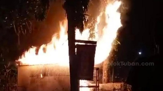 Kios Bensin di Tuban Terbakar, Kerugian Ditaksir Capai Rp 10 Juta