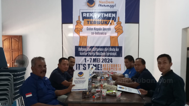 Tanpa Mahar, Nasdem Tuban Buka Penjaringan Bacabup Cawabup di Pilkada 2024