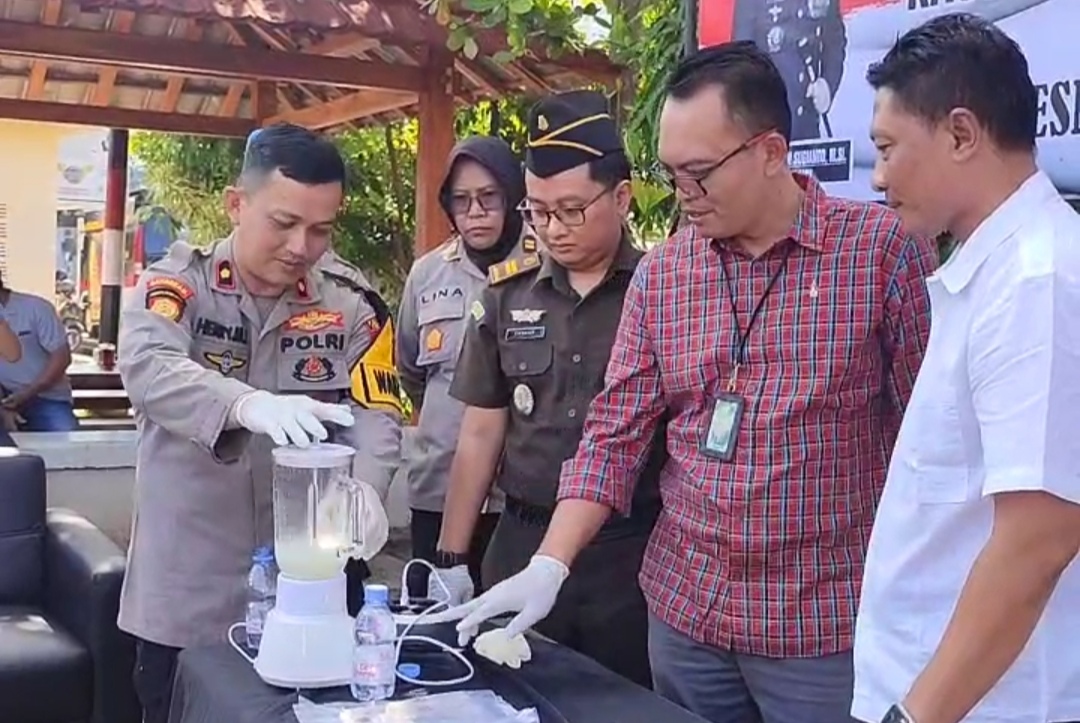 31,06 Gram Sabu dan 1.537 Pil Karnopen Dimusnahkan di Tuban