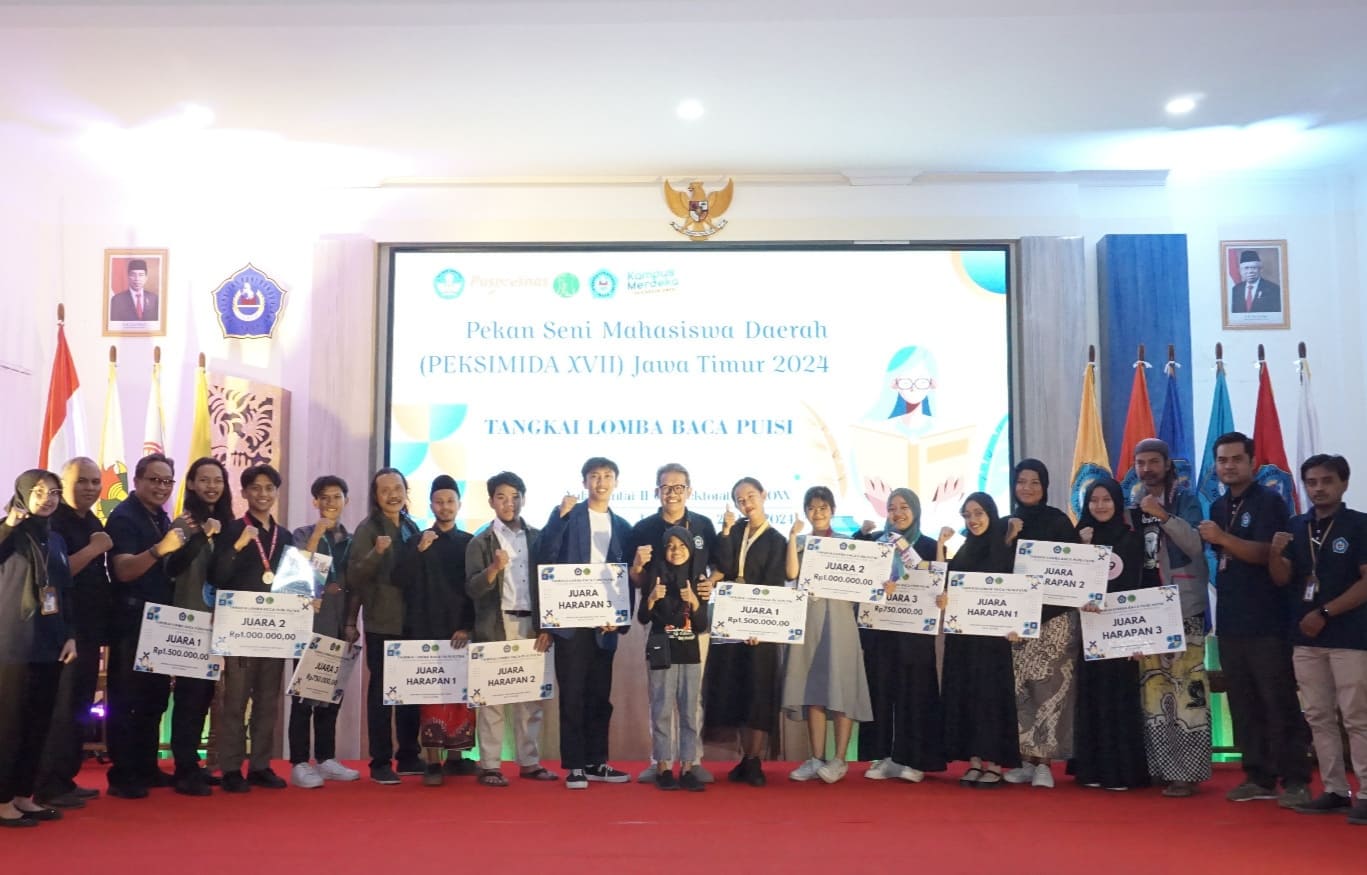 Juara Lomba Baca Puisi PEKSIMIDA XVII Jawa Timur 2024 Diumumkan