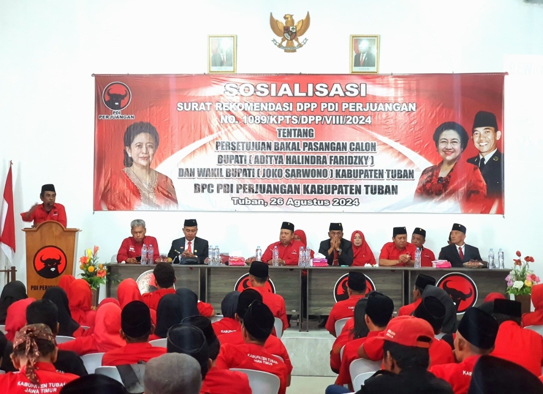 DPC PDI Perjuangan Tuban Tancap Gas Gelar Konsolidasi Pasca Rekomendasi DPP