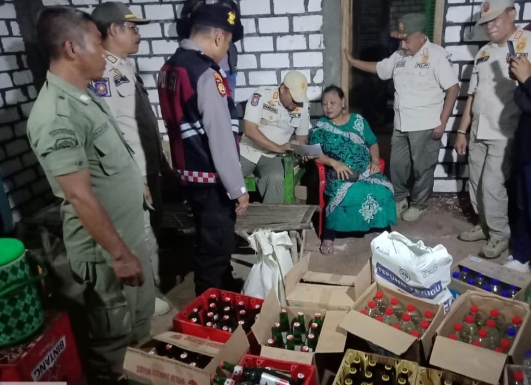 Warung di Desa Kowang Tuban Kedapatan Jual Minuman Beralkohol Ilegal, Pemilik Dipanggil