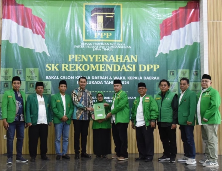DPW PPP Jatim Serahkan Rekomendasi Bacakada untuk Pilkada 2024, Ini Daftarnya